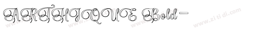 ARTHIQUE Bold字体转换